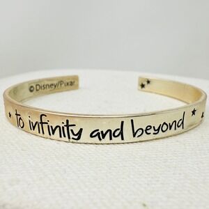 To‎ Infinity and Beyond Cuff Bracelet Silver Tone Disney Pixar Buzz Lightyear